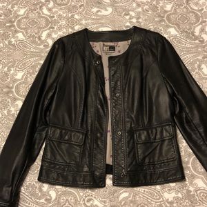 Faux leather jacket